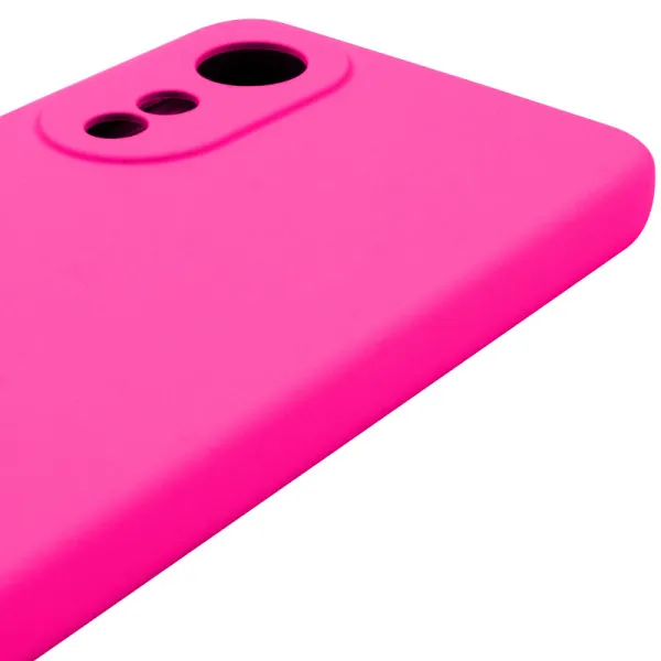 Чехол Silicone Cover Lakshmi Full Camera (AAA) для Oppo A78 4G — Розовый — фото 4