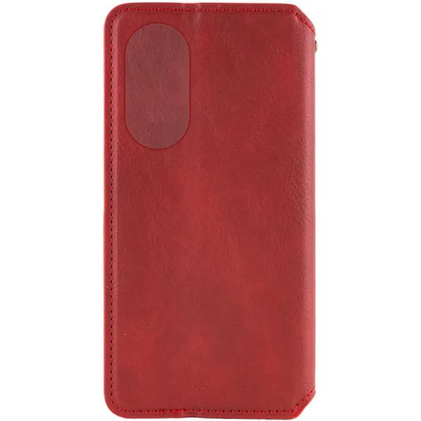 Кожаный чехол-книжка GETMAN Cubic (PU) для Oppo A98 — Красный — фото 5 Кожаный чехол-книжка GETMAN Cubic (PU) для Oppo A98 — Красный — фото 5