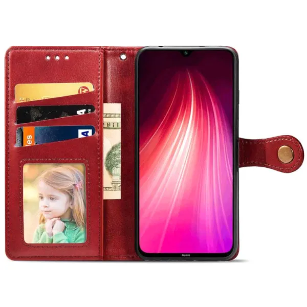 Кожаный чехол-книжка GETMAN Gallant (PU) для Xiaomi Redmi 9C — Красный — фото 2 Кожаный чехол-книжка GETMAN Gallant (PU) для Xiaomi Redmi 9C — Красный — фото 2