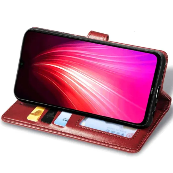 Кожаный чехол-книжка GETMAN Gallant (PU) для Xiaomi Redmi 9C — Красный — фото 3 Кожаный чехол-книжка GETMAN Gallant (PU) для Xiaomi Redmi 9C — Красный — фото 3