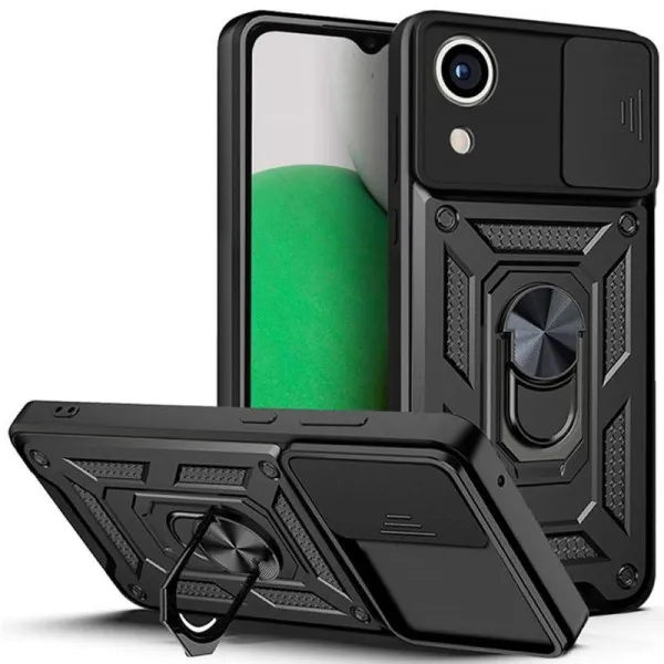 Чехол Ummi Camshield Serge Ring для Samsung Galaxy A03 Core — Черный Чехол Ummi Camshield Serge Ring для Samsung Galaxy A03 Core — Черный
