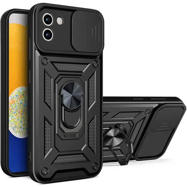 Чехол Ummi Camshield Serge Ring для Samsung Galaxy A03 — Черный Чехол Ummi Camshield Serge Ring для Samsung Galaxy A03 — Черный