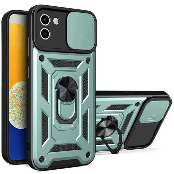 Чехол Ummi Camshield Serge Ring для Samsung Galaxy A03 — Зеленый Чехол Ummi Camshield Serge Ring для Samsung Galaxy A03 — Зеленый