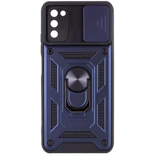 Чехол Ummi Camshield Serge Ring для Samsung Galaxy A03s — Синий — фото 1 Чехол Ummi Camshield Serge Ring для Samsung Galaxy A03s — Синий — фото 1