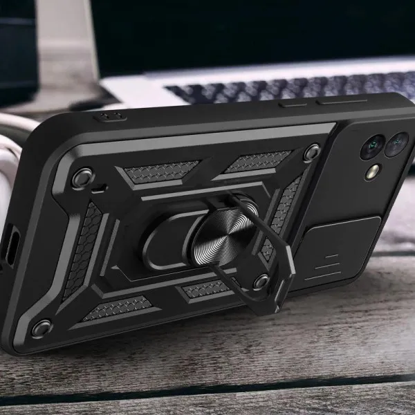 Чехол Ummi Camshield Serge Ring для Samsung Galaxy A04 — Черный — фото 3 Чехол Ummi Camshield Serge Ring для Samsung Galaxy A04 — Черный — фото 3