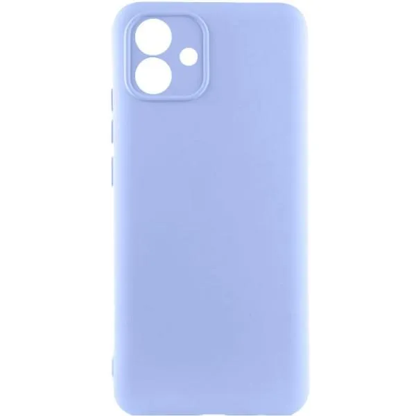 Чехол TPU GETMAN Liquid Silk Full Camera для Samsung Galaxy A05 — Сиреневый