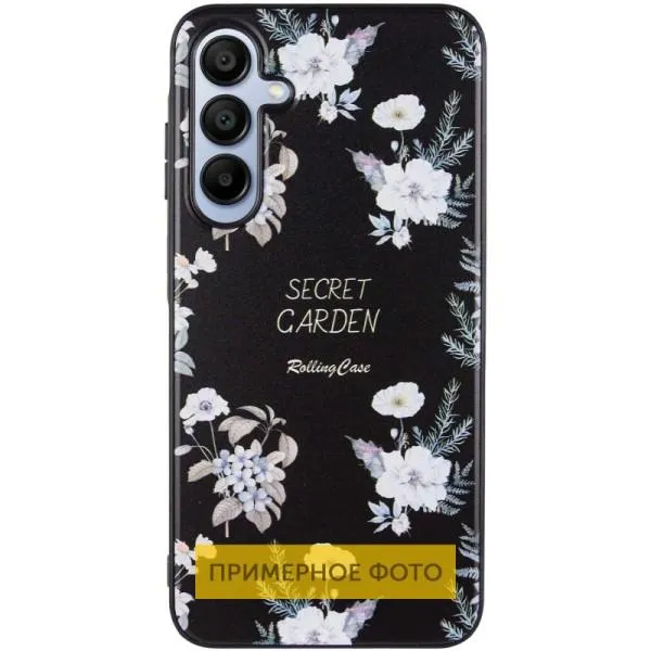 TPU+PC чехол Secret Garden для Samsung Galaxy A06 — Черный — фото 2 TPU+PC чехол Secret Garden для Samsung Galaxy A06 — Черный — фото 2