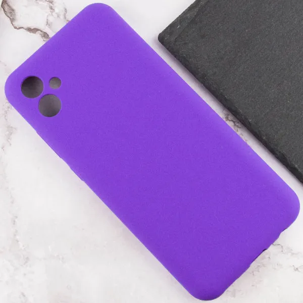 Чехол Silicone Cover Lakshmi Full Camera (AAA) для Samsung Galaxy A06 — Фиолетовый — фото 5