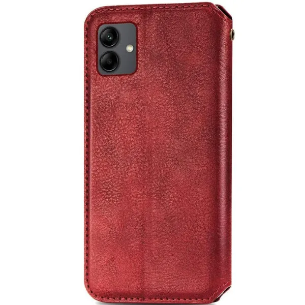 Шкіряний чохол-книжка GETMAN Cubic (PU) для Samsung Galaxy A06 — Червоний — фото 2