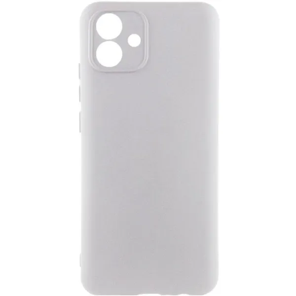 Чехол TPU GETMAN Liquid Silk Full Camera для Samsung Galaxy A08 / A07 4G / A07s — Серый