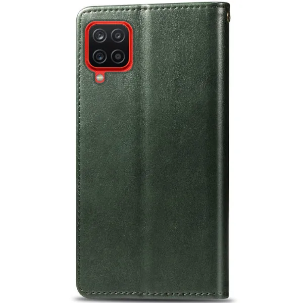 Кожаный чехол-книжка GETMAN Gallant (PU) для Samsung Galaxy A12 / M12 — Зеленый — фото 2 Кожаный чехол-книжка GETMAN Gallant (PU) для Samsung Galaxy A12 / M12 — Зеленый — фото 2