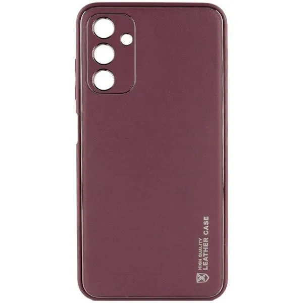 Кожаный чехол Xshield для Samsung Galaxy A14 4G/5G — Бордовый — фото 1 Кожаный чехол Xshield для Samsung Galaxy A14 4G/5G — Бордовый — фото 1
