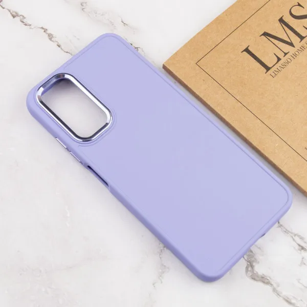 TPU чехол Bonbon Metal Style для Samsung Galaxy A14 4G/5G — Сиреневый — фото 4
