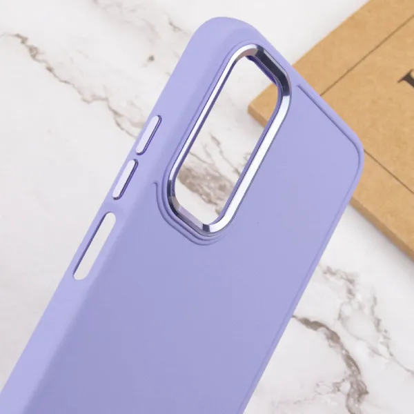 TPU чехол Bonbon Metal Style для Samsung Galaxy A14 4G/5G — Сиреневый — фото 5