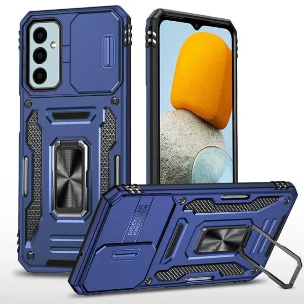 Ударопрочный чехол Camshield Army Ring для Samsung Galaxy A15 4G/5G — Синий — фото 1