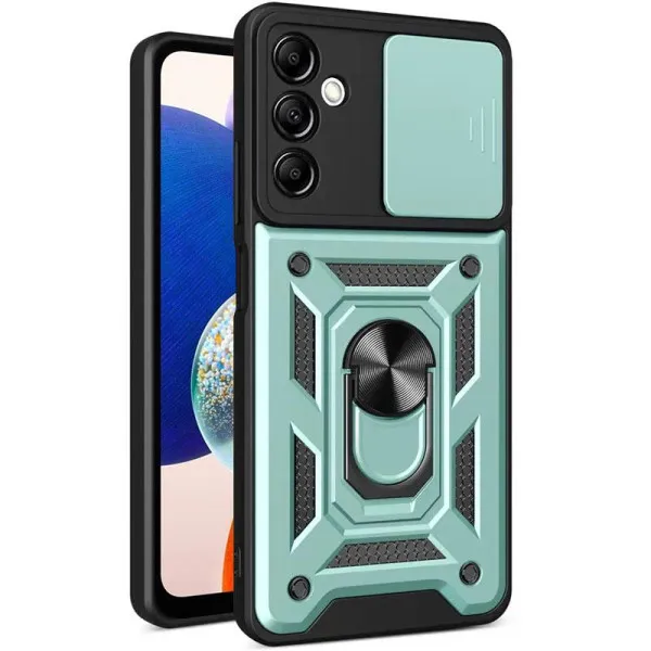 Чехол Ummi Camshield Serge Ring для Samsung Galaxy A15 4G/5G — Зеленый — фото 1 Чехол Ummi Camshield Serge Ring для Samsung Galaxy A15 4G/5G — Зеленый — фото 1