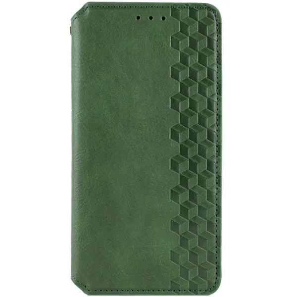 Кожаный чехол-книжка GETMAN Cubic (PU) для Samsung Galaxy A15 4G/5G / M15 5G — Зеленый — фото 1 Кожаный чехол-книжка GETMAN Cubic (PU) для Samsung Galaxy A15 4G/5G / M15 5G — Зеленый — фото 1