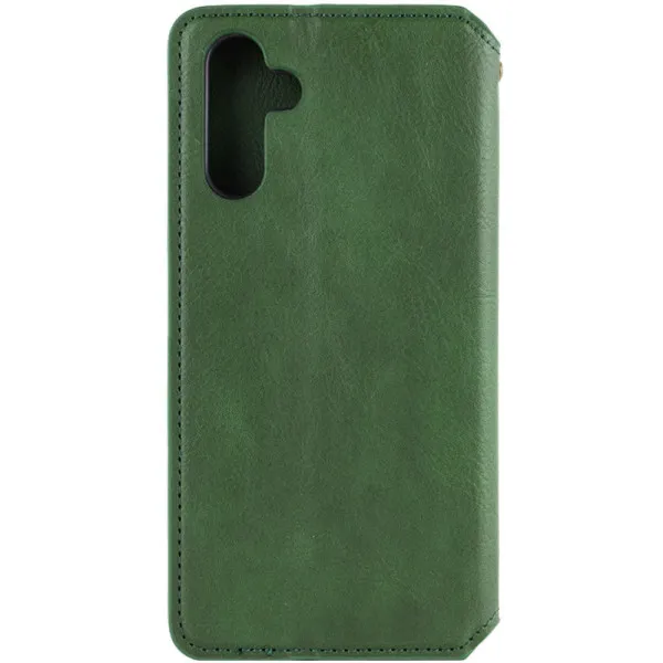 Кожаный чехол-книжка GETMAN Cubic (PU) для Samsung Galaxy A15 4G/5G / M15 5G — Зеленый — фото 2 Кожаный чехол-книжка GETMAN Cubic (PU) для Samsung Galaxy A15 4G/5G / M15 5G — Зеленый — фото 2