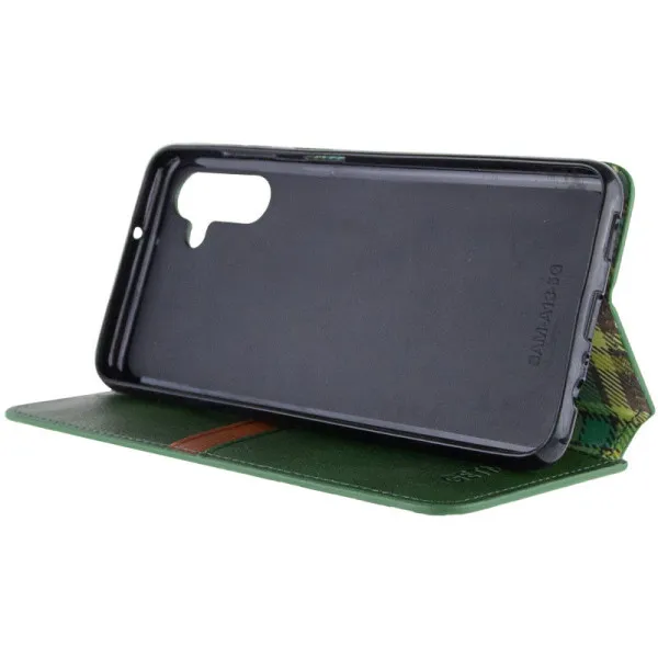 Кожаный чехол-книжка GETMAN Cubic (PU) для Samsung Galaxy A15 4G/5G / M15 5G — Зеленый — фото 5 Кожаный чехол-книжка GETMAN Cubic (PU) для Samsung Galaxy A15 4G/5G / M15 5G — Зеленый — фото 5