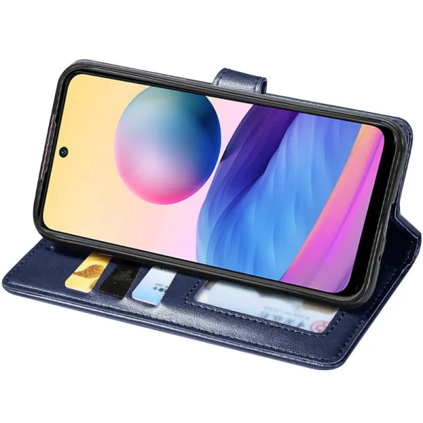 Кожаный чехол-книжка GETMAN Gallant (PU) для Samsung Galaxy A15 4G/5G / M15 5G — Синий — фото 2 Кожаный чехол-книжка GETMAN Gallant (PU) для Samsung Galaxy A15 4G/5G / M15 5G — Синий — фото 2