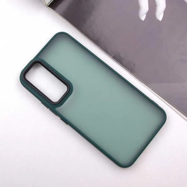 Чехол TPU+PC Lyon Frosted для Samsung Galaxy A15 4G/5G / M15 5G — Зеленый — фото 2 Чехол TPU+PC Lyon Frosted для Samsung Galaxy A15 4G/5G / M15 5G — Зеленый — фото 2