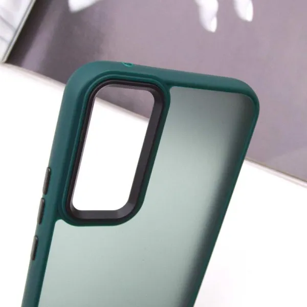 Чехол TPU+PC Lyon Frosted для Samsung Galaxy A15 4G/5G / M15 5G — Зеленый — фото 4 Чехол TPU+PC Lyon Frosted для Samsung Galaxy A15 4G/5G / M15 5G — Зеленый — фото 4