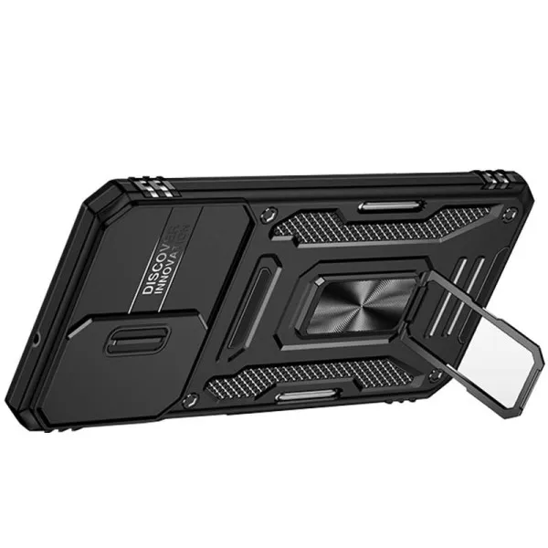 Ударостійкий чохол Camshield Army Ring для Samsung Galaxy A23 4G — Чорний — фото 4