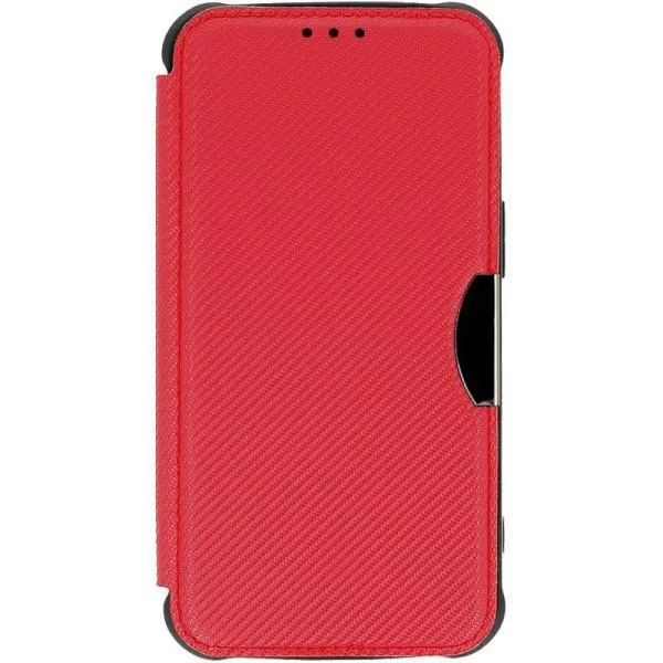 Кожаный чехол-книжка GETMAN Razor (PU) для Samsung Galaxy A25 5G — Красный — фото 1 Кожаный чехол-книжка GETMAN Razor (PU) для Samsung Galaxy A25 5G — Красный — фото 1