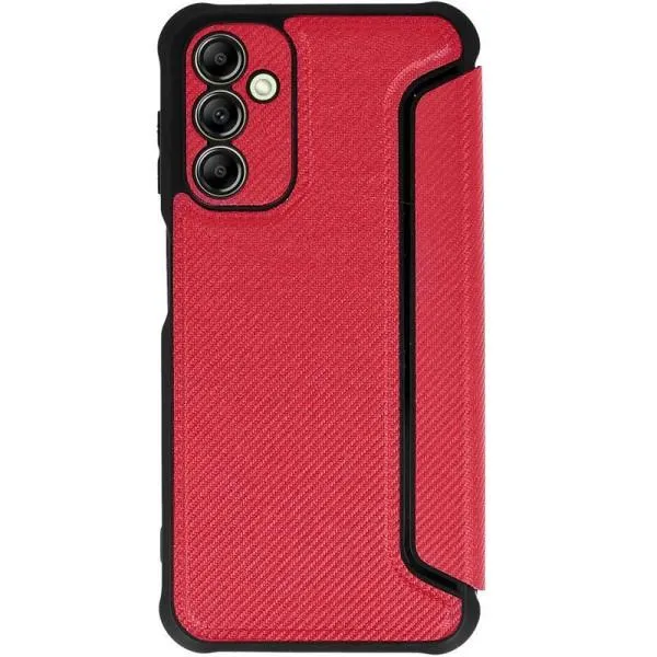 Кожаный чехол-книжка GETMAN Razor (PU) для Samsung Galaxy A25 5G — Красный — фото 2 Кожаный чехол-книжка GETMAN Razor (PU) для Samsung Galaxy A25 5G — Красный — фото 2