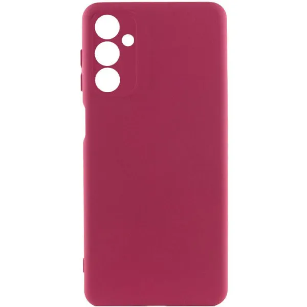 Чехол TPU GETMAN Liquid Silk Full Camera для Samsung Galaxy A26 5G — Бордовый — фото 1