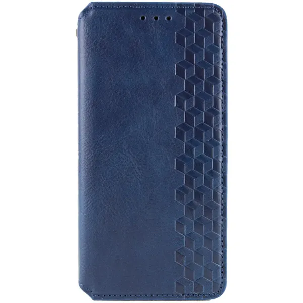 Кожаный чехол-книжка GETMAN Cubic (PU) для Samsung Galaxy A27 — Синий — фото 1
