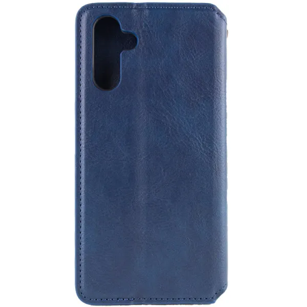 Кожаный чехол-книжка GETMAN Cubic (PU) для Samsung Galaxy A27 — Синий — фото 2