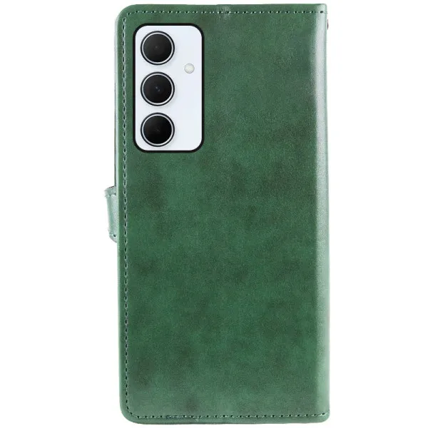 Кожаный чехол-книжка GETMAN Gallant (PU) для Samsung Galaxy A27 — Зеленый — фото 3 Кожаный чехол-книжка GETMAN Gallant (PU) для Samsung Galaxy A27 — Зеленый — фото 3