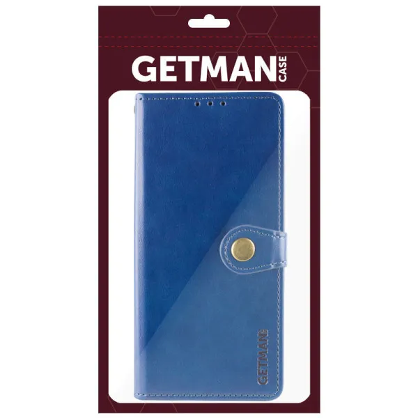 Кожаный чехол-книжка GETMAN Gallant (PU) для Samsung Galaxy A27 — Синий — фото 4 Кожаный чехол-книжка GETMAN Gallant (PU) для Samsung Galaxy A27 — Синий — фото 4