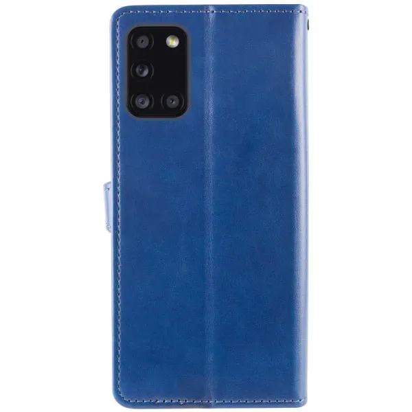 Кожаный чехол-книжка GETMAN Gallant (PU) для Samsung Galaxy A31 — Синий — фото 5 Кожаный чехол-книжка GETMAN Gallant (PU) для Samsung Galaxy A31 — Синий — фото 5