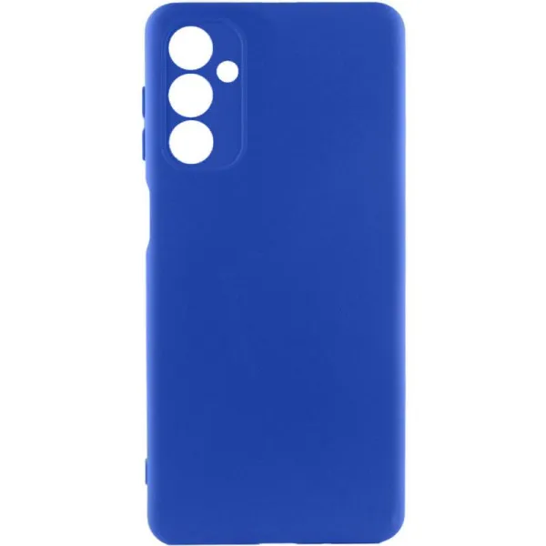 Чехол TPU GETMAN Liquid Silk Full Camera для Samsung Galaxy A32 4G — Синий — фото 2