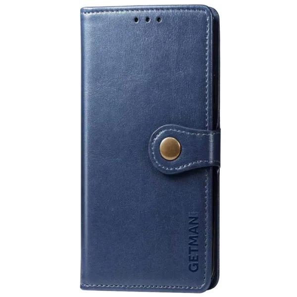 Кожаный чехол-книжка GETMAN Gallant (PU) для Samsung Galaxy A33 5G — Синий — фото 1 Кожаный чехол-книжка GETMAN Gallant (PU) для Samsung Galaxy A33 5G — Синий — фото 1