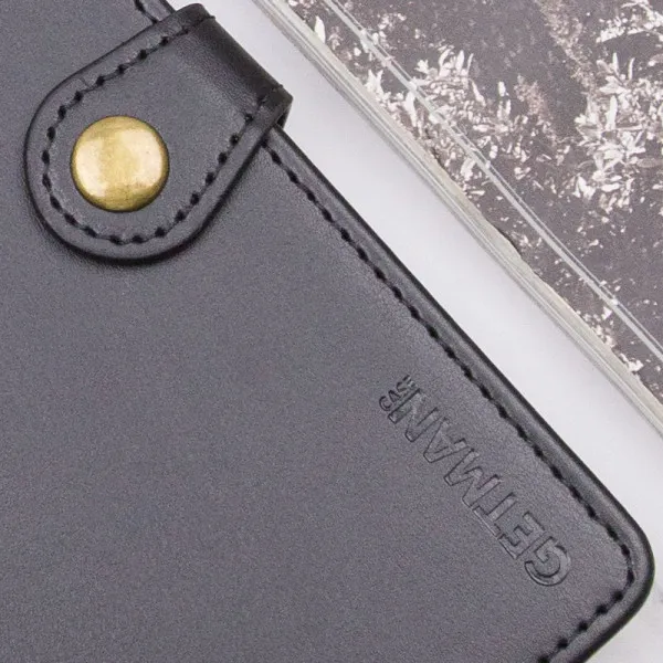 Кожаный чехол-книжка GETMAN Gallant (PU) для Samsung Galaxy A35 — Черный — фото 4 Кожаный чехол-книжка GETMAN Gallant (PU) для Samsung Galaxy A35 — Черный — фото 4