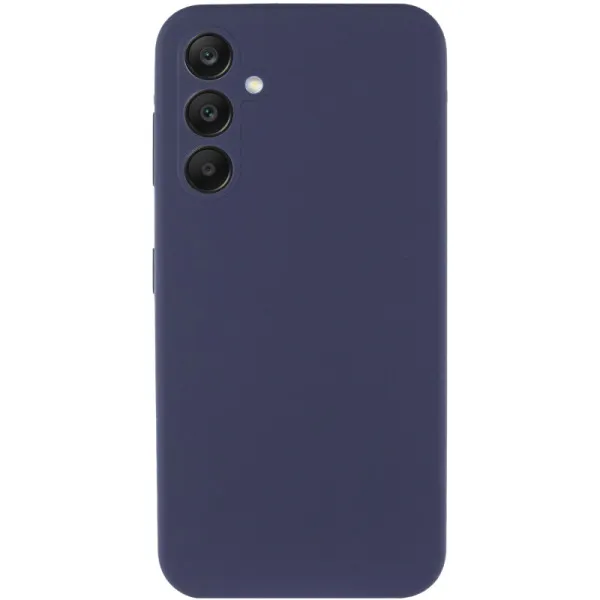 Чехол Silicone Cover Lakshmi Full Camera (AAA) для Samsung Galaxy A35 — Темно-синий — фото 2 Чехол Silicone Cover Lakshmi Full Camera (AAA) для Samsung Galaxy A35 — Темно-синий — фото 2