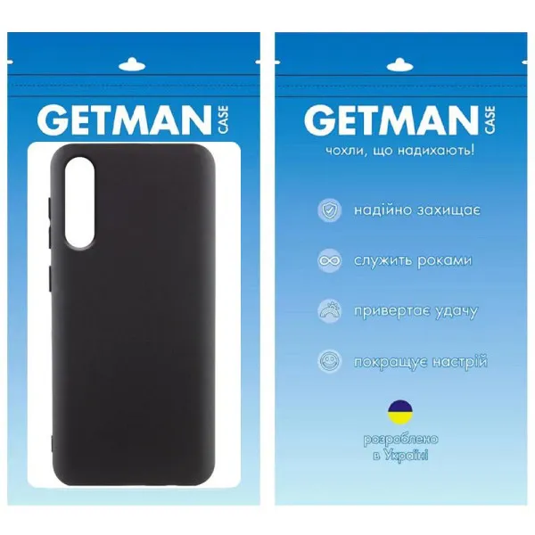 Чехол TPU GETMAN Liquid Silk для Samsung Galaxy A50 (A505F) / A50s / A30s — Черный — фото 4