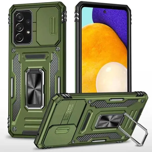 Ударопрочный чехол Camshield Army Ring для Samsung Galaxy A53 5G — Оливковый — фото 1 Ударопрочный чехол Camshield Army Ring для Samsung Galaxy A53 5G — Оливковый — фото 1