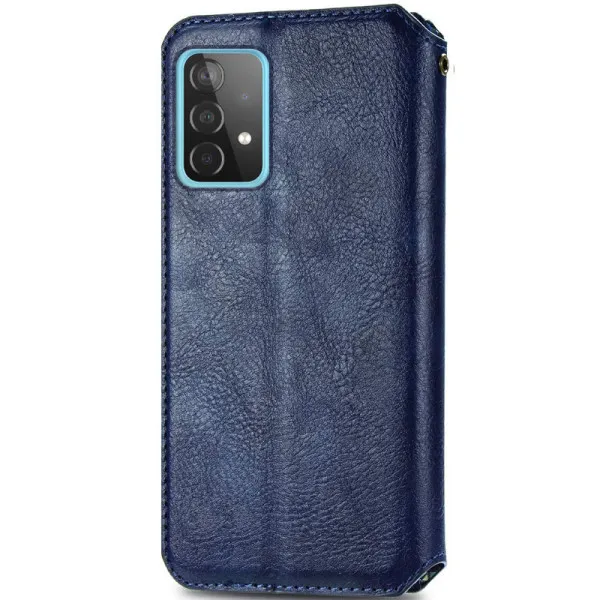 Кожаный чехол-книжка GETMAN Cubic (PU) для Samsung Galaxy A53 5G — Синий — фото 2 Кожаный чехол-книжка GETMAN Cubic (PU) для Samsung Galaxy A53 5G — Синий — фото 2