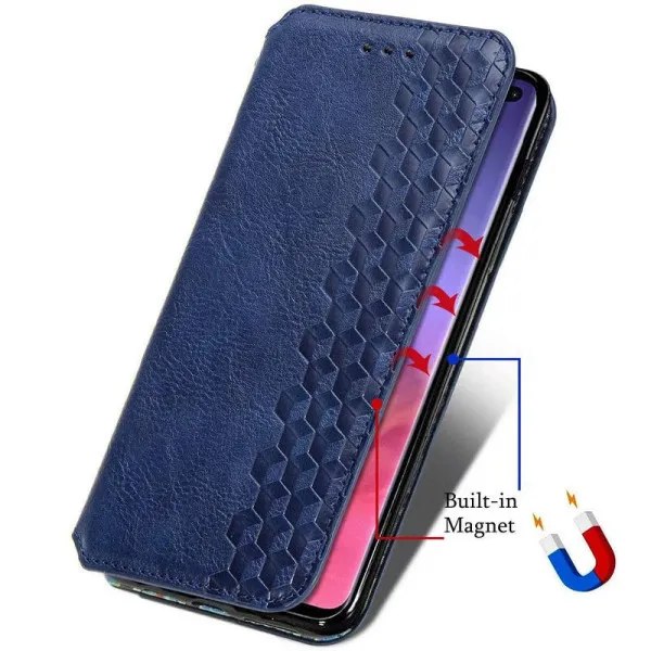 Кожаный чехол-книжка GETMAN Cubic (PU) для Samsung Galaxy A53 5G — Синий — фото 4 Кожаный чехол-книжка GETMAN Cubic (PU) для Samsung Galaxy A53 5G — Синий — фото 4