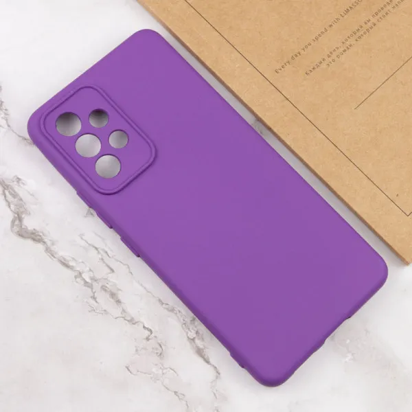Чехол TPU GETMAN Liquid Silk Full Camera для Samsung Galaxy A53 5G — Фиолетовый — фото 4 Чехол TPU GETMAN Liquid Silk Full Camera для Samsung Galaxy A53 5G — Фиолетовый — фото 4