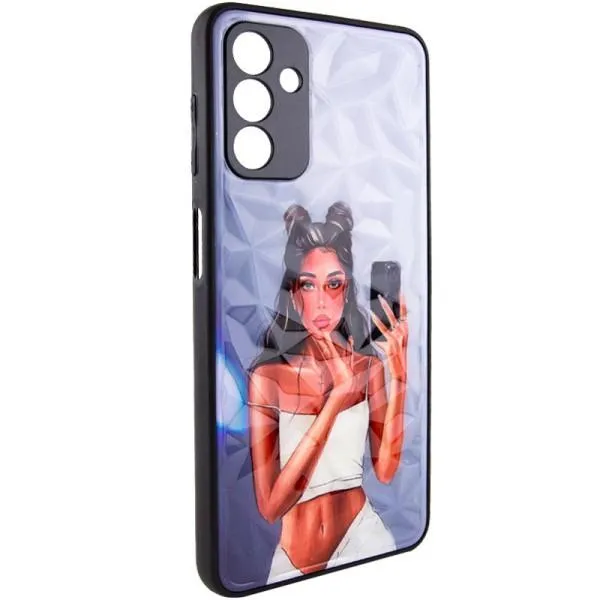 TPU+PC чехол Prisma Ladies для Samsung Galaxy A54 5G — Black in White — фото 2