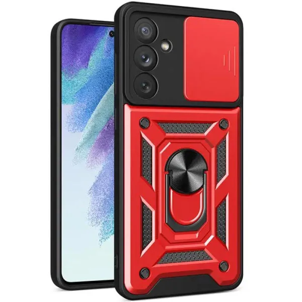 Чехол Ummi Camshield Serge Ring для Samsung Galaxy A55 — Красный — фото 1 Чехол Ummi Camshield Serge Ring для Samsung Galaxy A55 — Красный — фото 1