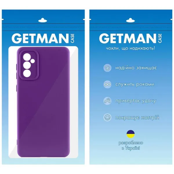 Чехол TPU GETMAN Liquid Silk Full Camera для Samsung Galaxy A55 — Фиолетовый — фото 4 Чехол TPU GETMAN Liquid Silk Full Camera для Samsung Galaxy A55 — Фиолетовый — фото 4