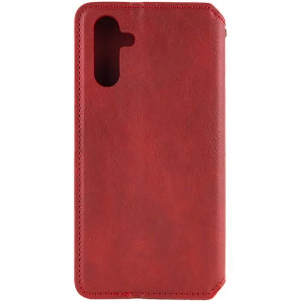 Кожаный чехол-книжка GETMAN Cubic (PU) для Samsung Galaxy M35 5G — Красный — фото 2 Кожаный чехол-книжка GETMAN Cubic (PU) для Samsung Galaxy M35 5G — Красный — фото 2