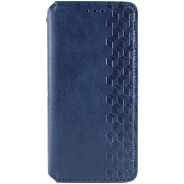 Кожаный чехол-книжка GETMAN Cubic (PU) для Samsung Galaxy M35 5G — Синий — фото 1 Кожаный чехол-книжка GETMAN Cubic (PU) для Samsung Galaxy M35 5G — Синий — фото 1
