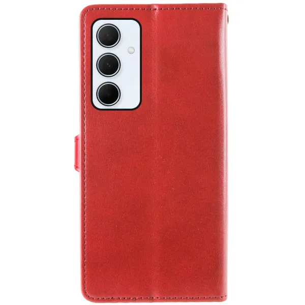 Кожаный чехол-книжка GETMAN Gallant (PU) для Samsung Galaxy M35 5G — Красный — фото 2 Кожаный чехол-книжка GETMAN Gallant (PU) для Samsung Galaxy M35 5G — Красный — фото 2